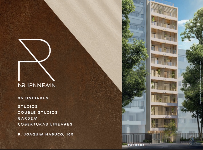 Fachada moderna do Ar Ipanema Studios em Ipanema Fachada moderna do Ar Ipanema Studios em Ipanema