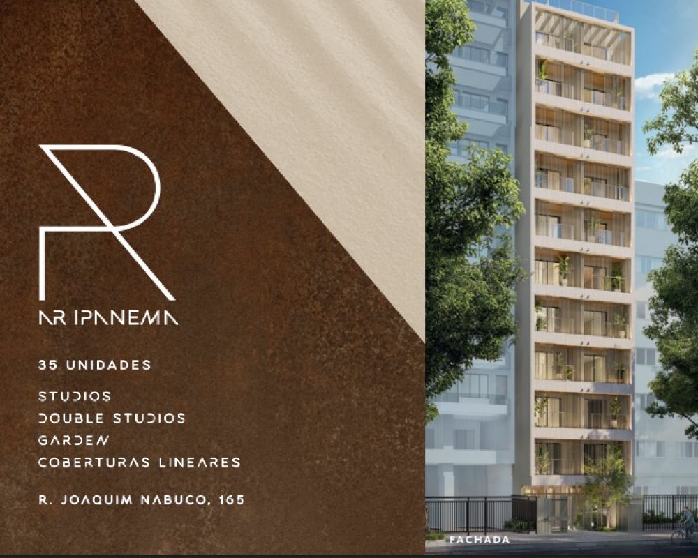 Fachada moderna do Ar Ipanema Studios em Ipanema